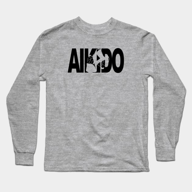 Aikido - Throw Long Sleeve T-Shirt by Todd Henderson 